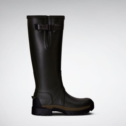 Hunter Balmoral Side Adjustable 3mm Neoprene Tall Rain Boots For Womens - NZ V4259